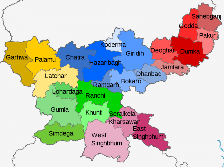 jharkhand DISTRICT LIST