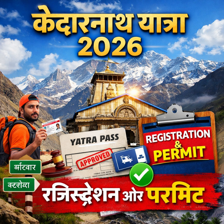 Kedarnath Yatra 2026 ke liye Zaruri Registration aur Permit